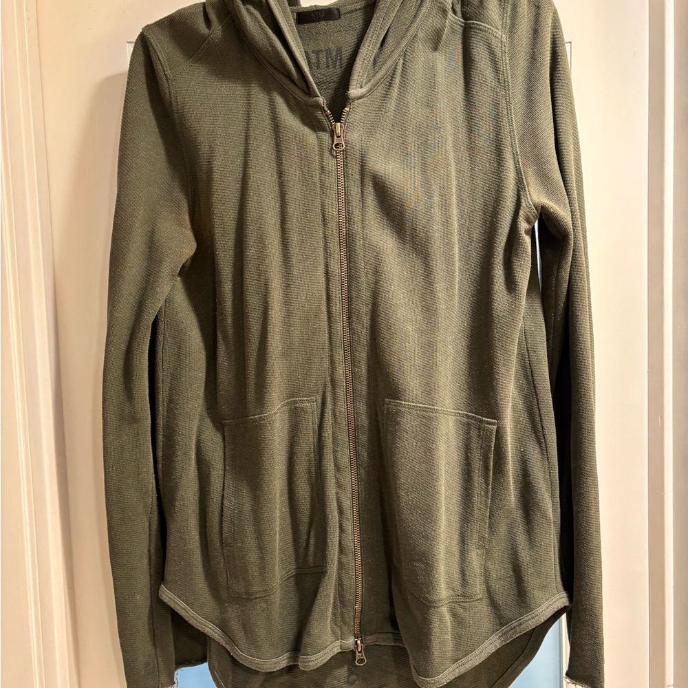 ATM Olive Green Women’s Zip-Up Hoodie